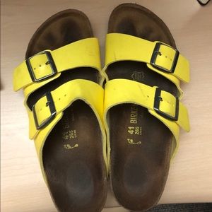 Yellow Birkenstocks